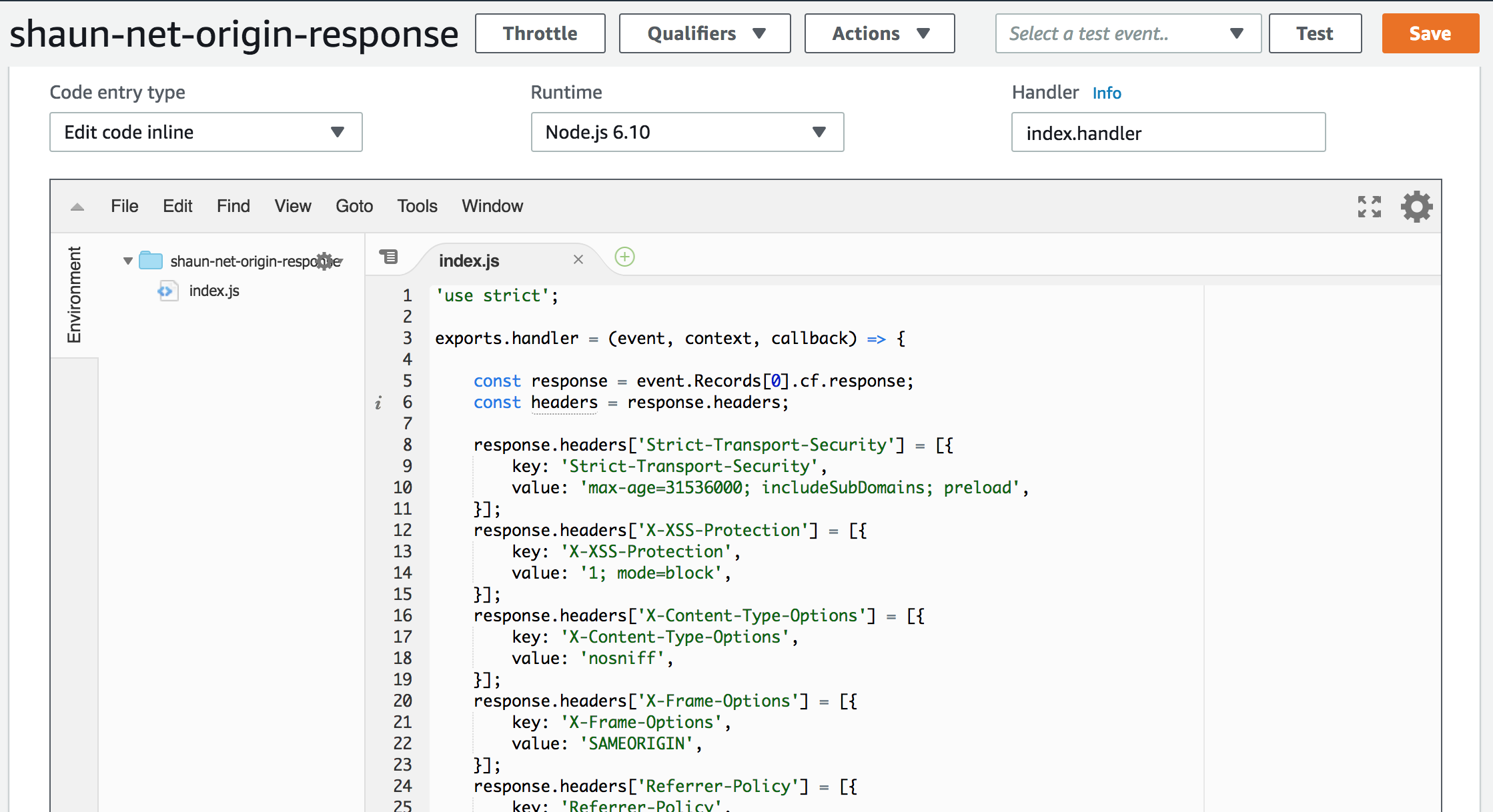 Create Lambda Function